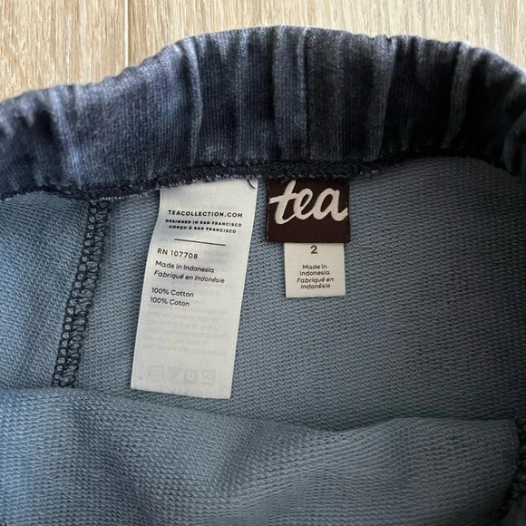 Tea Collection Toddler Girls Twirl Skirt Deep Blue Tie Dye - Size 2 - Picture 4 of 5